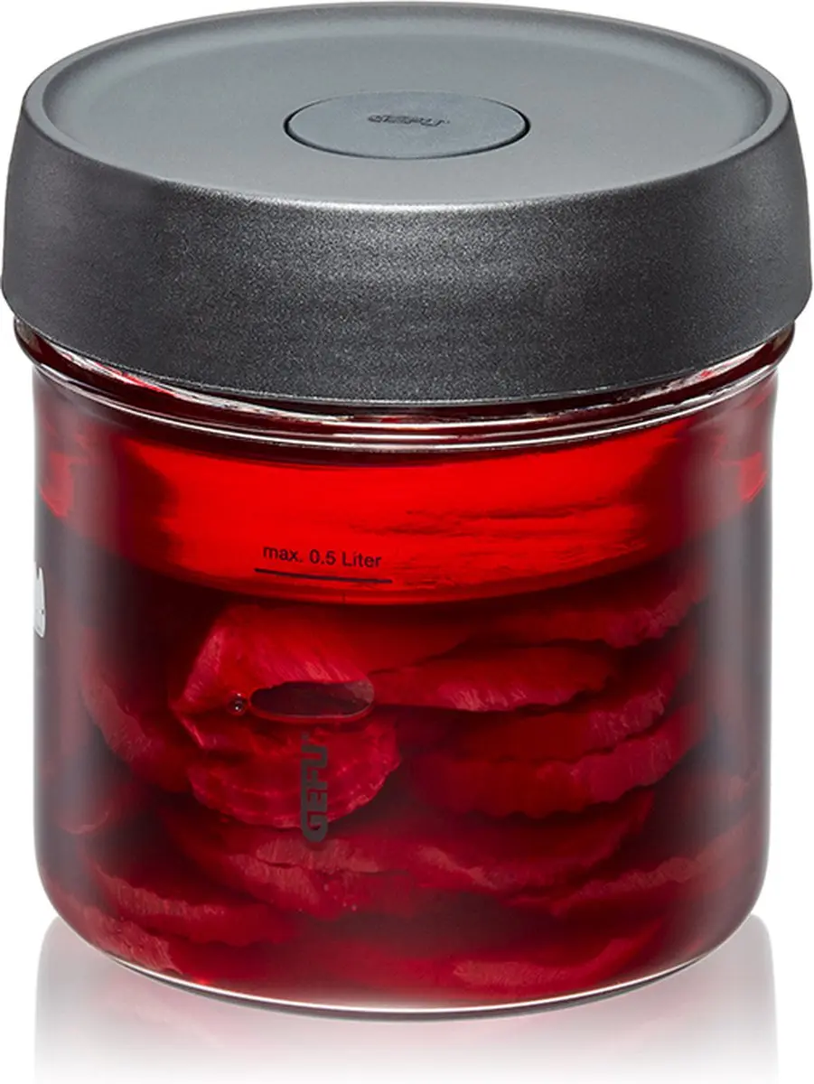 GEFU NATIVO Fermentatieglas 500ml - Zwart
