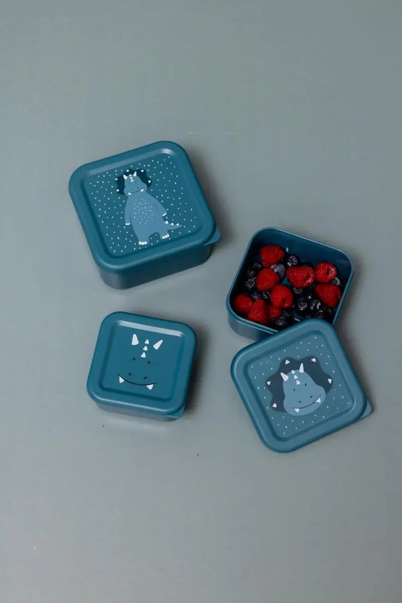 Trixie Mr Triceratops Snackdoosjes 3-delig - 0.25l - Blauw - afbeelding 6 van 6