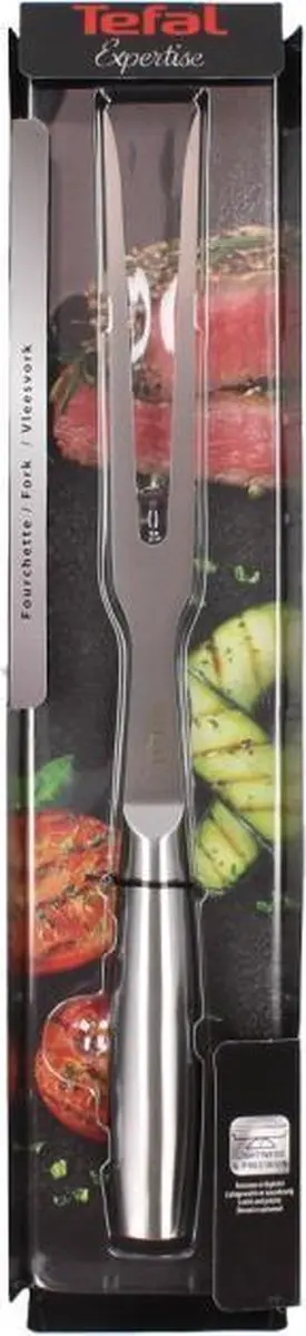 Tefal Expertise Chronium Carbon Vleesvork 30cm - Chroom
