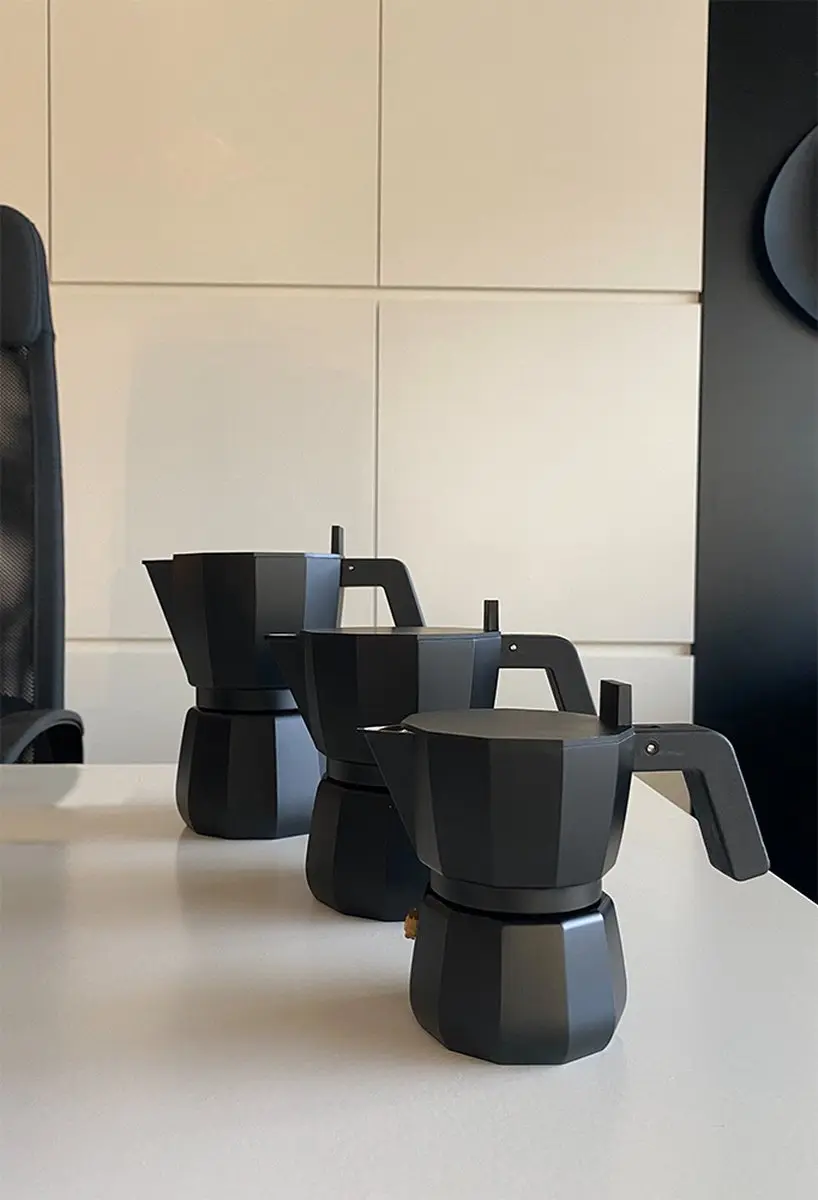 Alessi Percolator DC06/6 B - 6 Koppen - Zwart