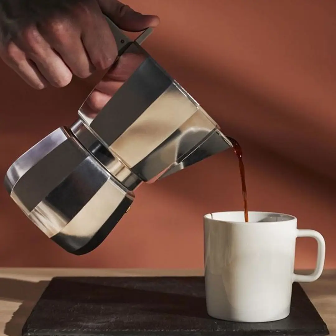 Alessi Percolator DC06/6 B - 6 Koppen - Zwart