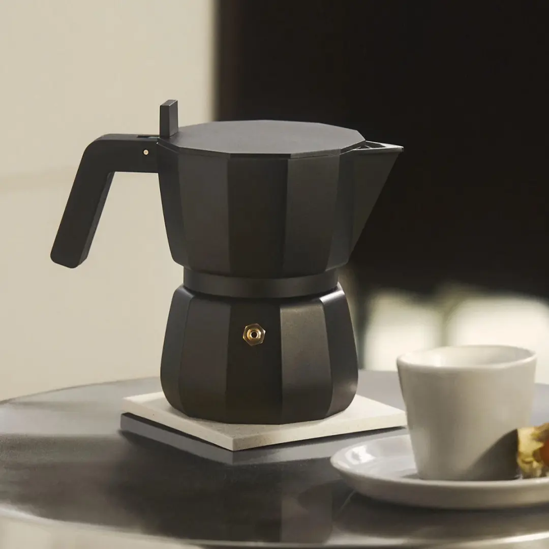 Alessi Percolator DC06/6 B - 6 Koppen - Zwart - afbeelding 6 van 6