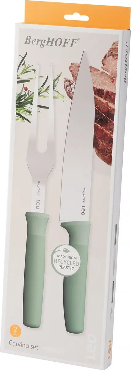 BergHOFF LEO Vleesmes & Vleesvork Set 2-delig - Groen