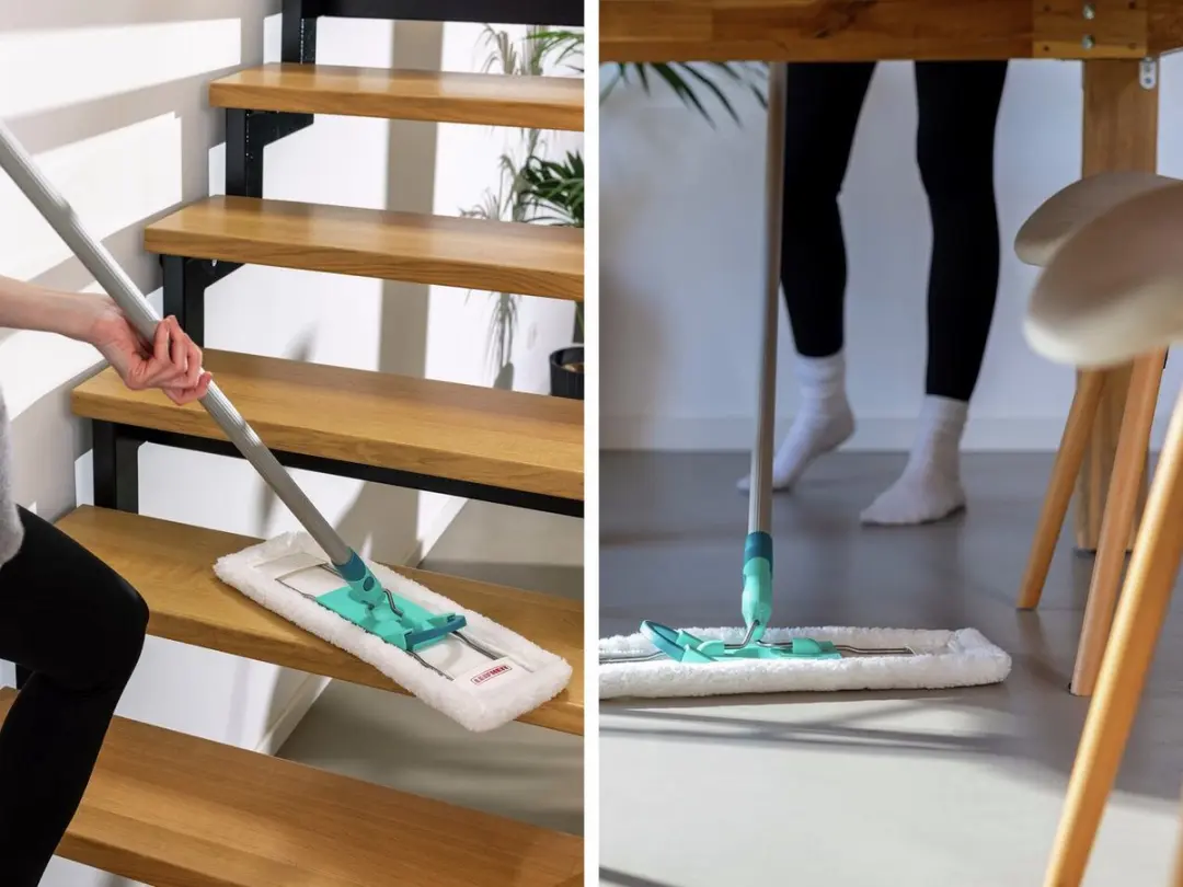 Leifheit Superduster Floor XL Vervangingsdoeken 42cm - Wit - 2 Stuks