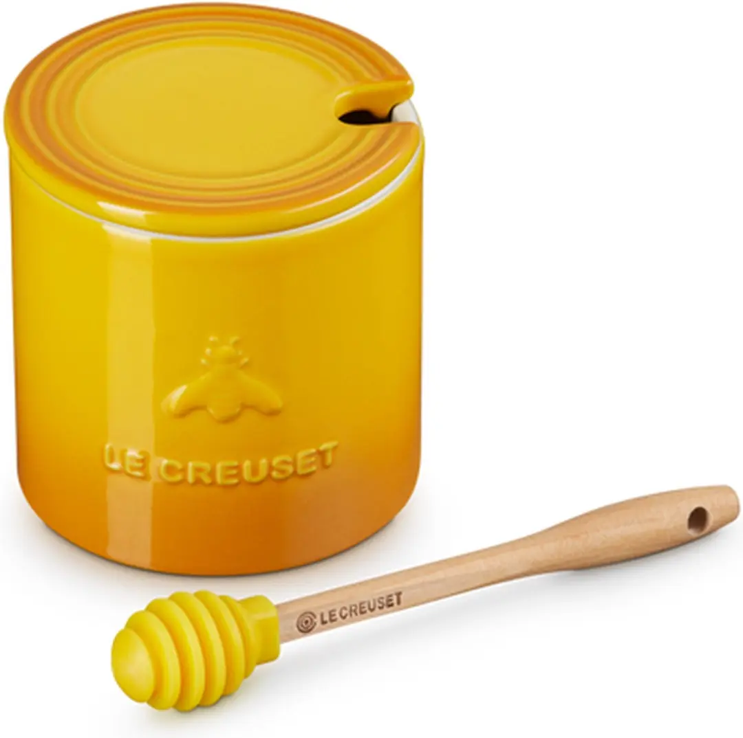 Le Creuset Nectar Honingpotje met Spatel - 0,42L - Geel