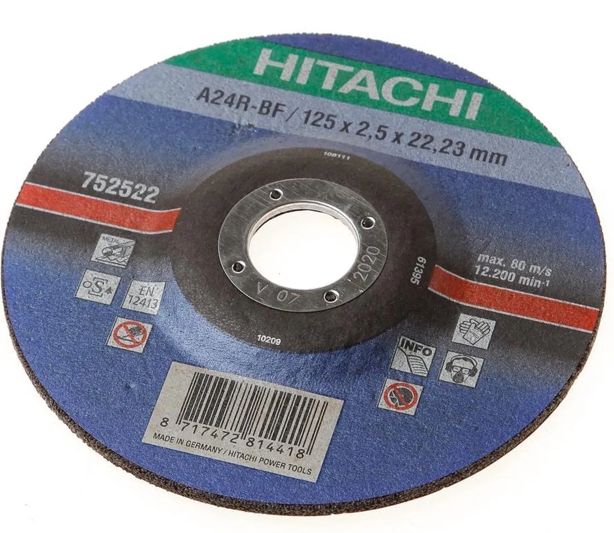 Hikoki HI00463 Doorslijpschijf Metaal 125mm