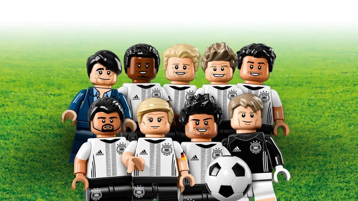LEGO Deutsche Mannschaft Minifiguur - 6 Stuks - Meerkleurig - afbeelding 4 van 5
