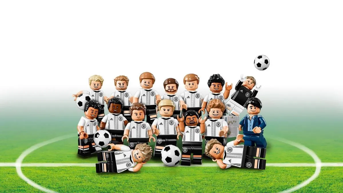 LEGO Deutsche Mannschaft Minifiguur - 6 Stuks - Meerkleurig - afbeelding 5 van 5
