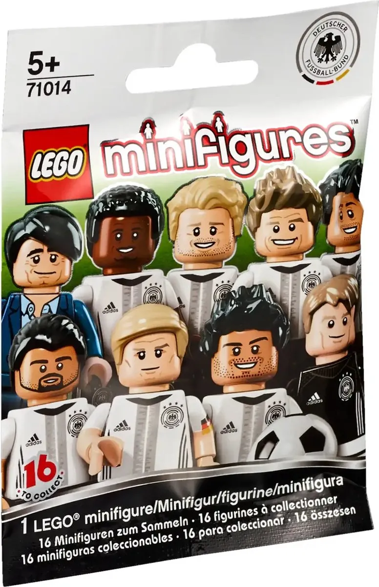 LEGO Deutsche Mannschaft Minifiguur - 6 Stuks - Meerkleurig - afbeelding 2 van 5
