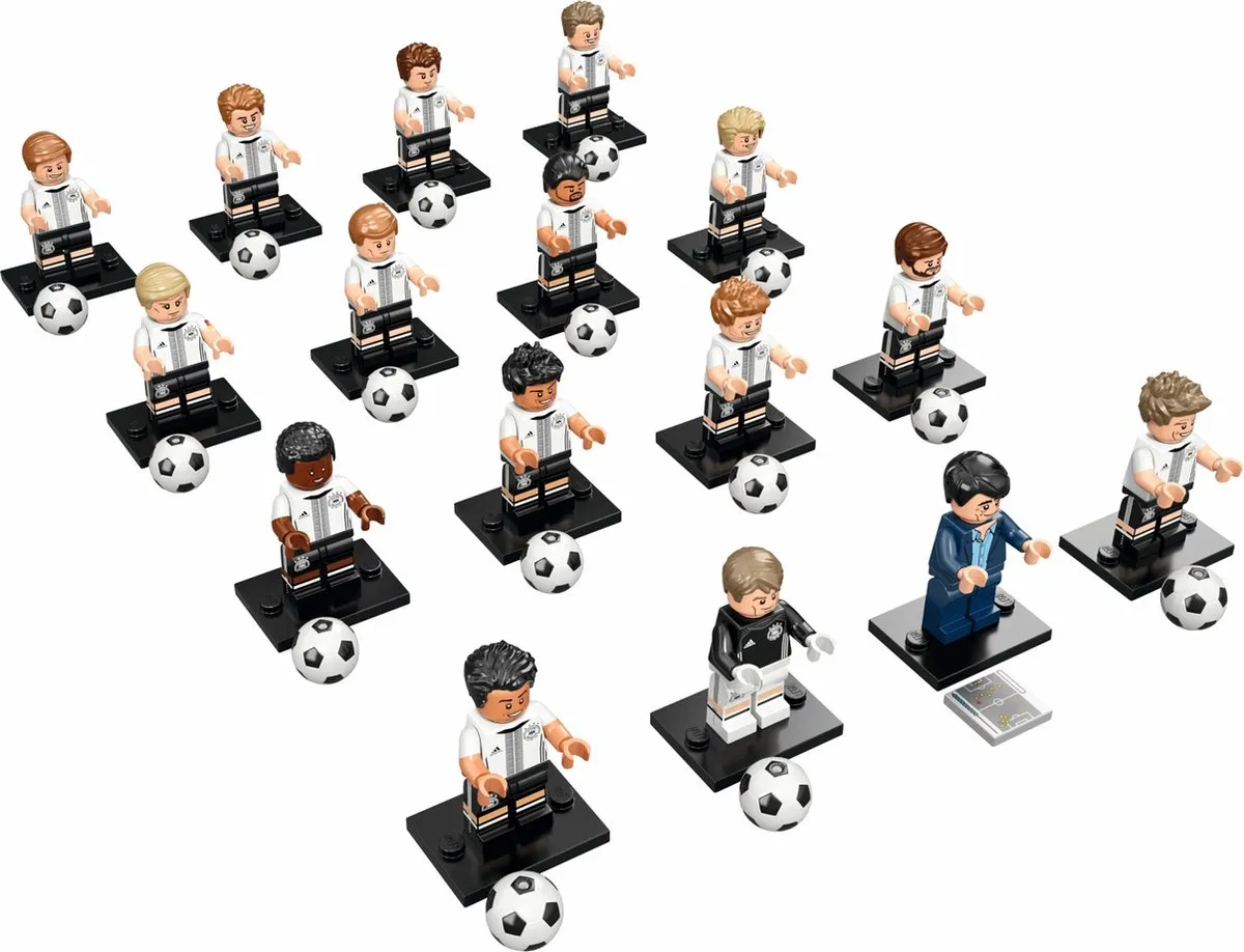 LEGO Deutsche Mannschaft Minifiguur - 6 Stuks - Meerkleurig - afbeelding 3 van 5