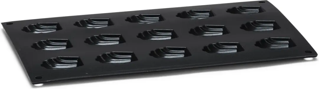 Patisse Bakvorm Starflex 15 Mini Madeleines - Zwart