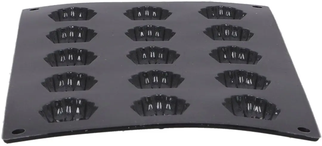 Patisse Bakvorm Starflex 15 Mini Madeleines - Zwart