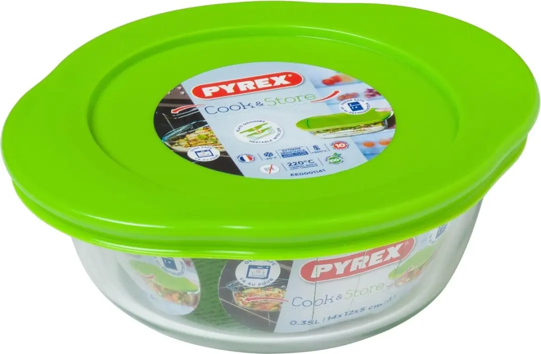 PYREX Cook & Store Schaal 350ml - Rond - Transparant