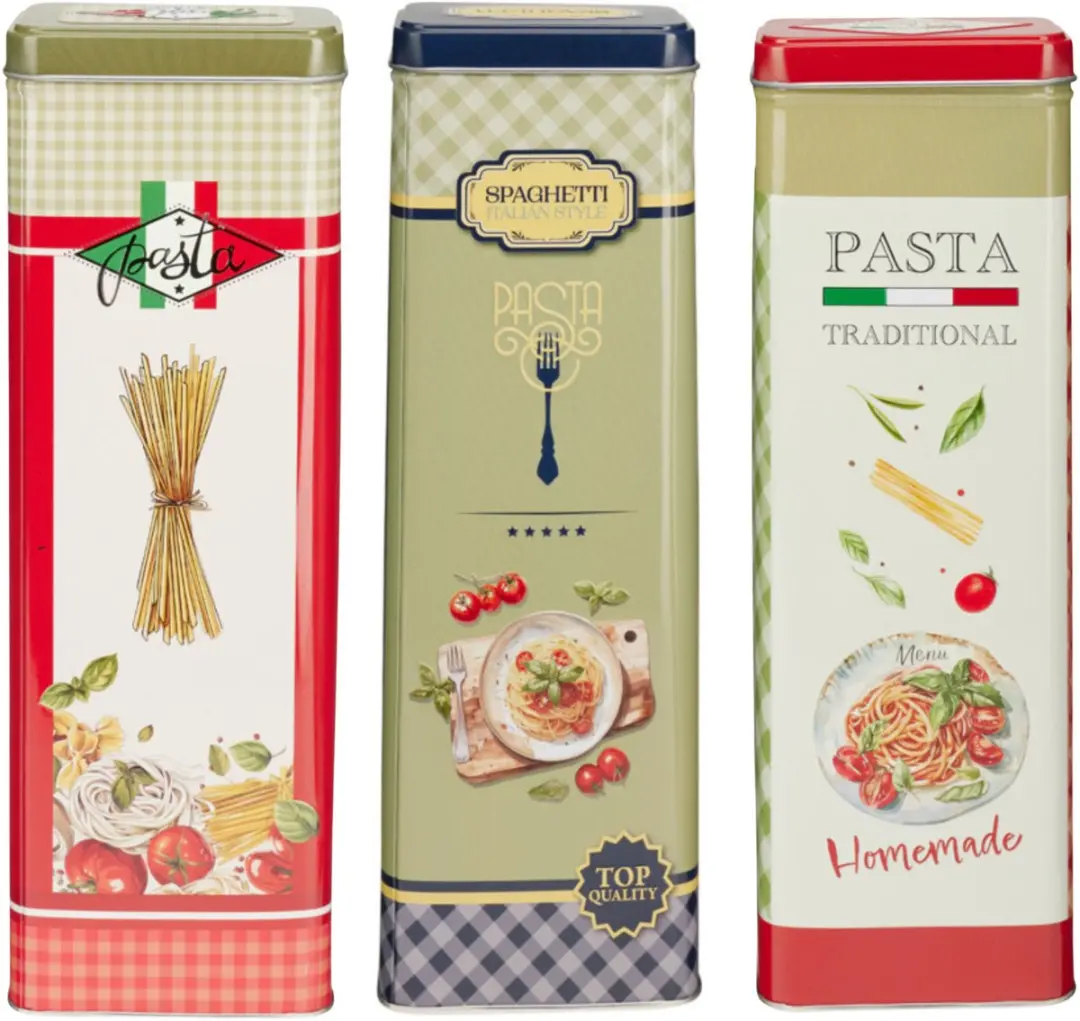 Excellent Houseware Nostalgia Pasta Bewaarblikken