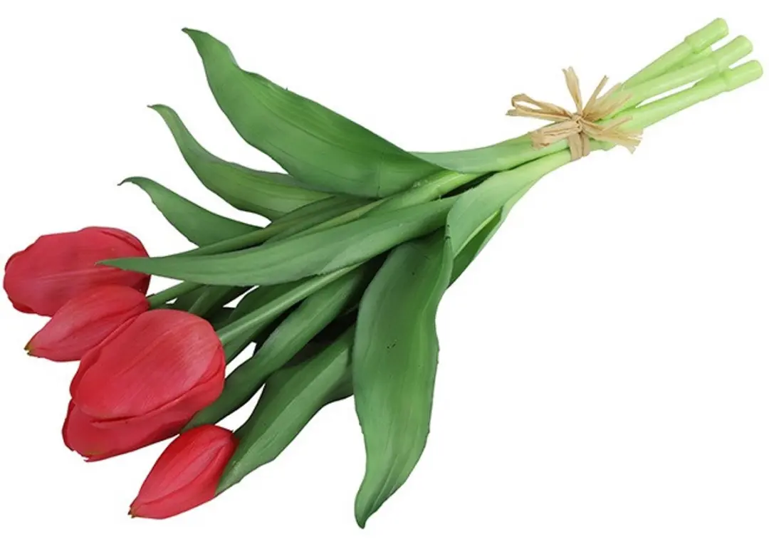 Countryfield Kunstbloem Tulpen Boeket - 28cm - Fuchsia