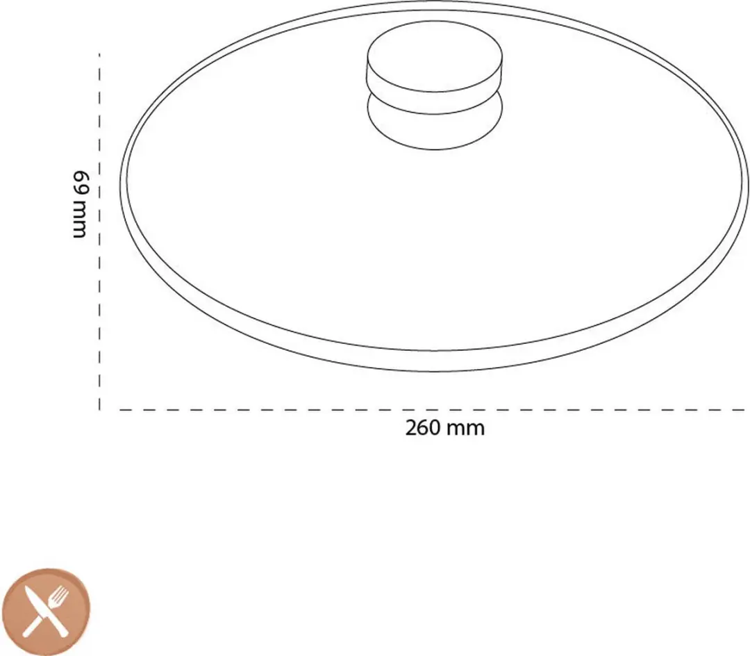 Demeyere Glazen Deksel Ø26cm - Transparant