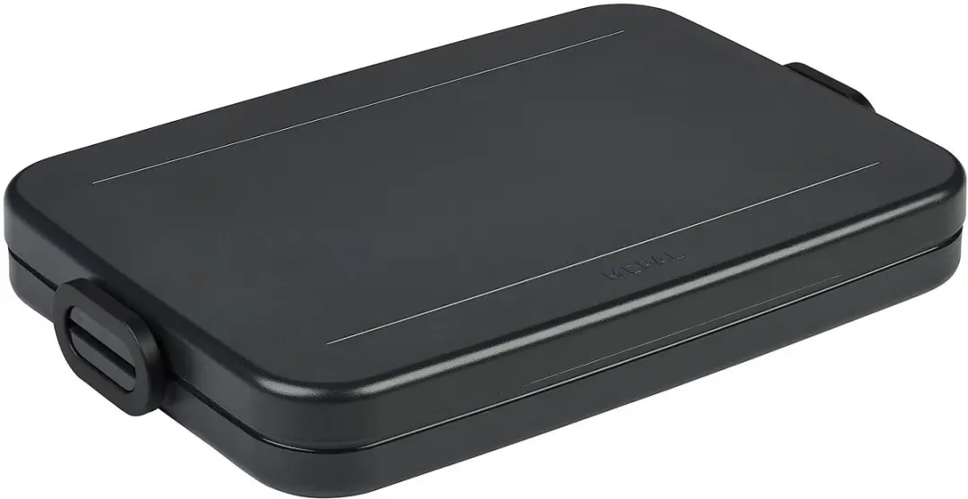 Mepal Lunchbox Flat Nordic Black - 2 Vakken