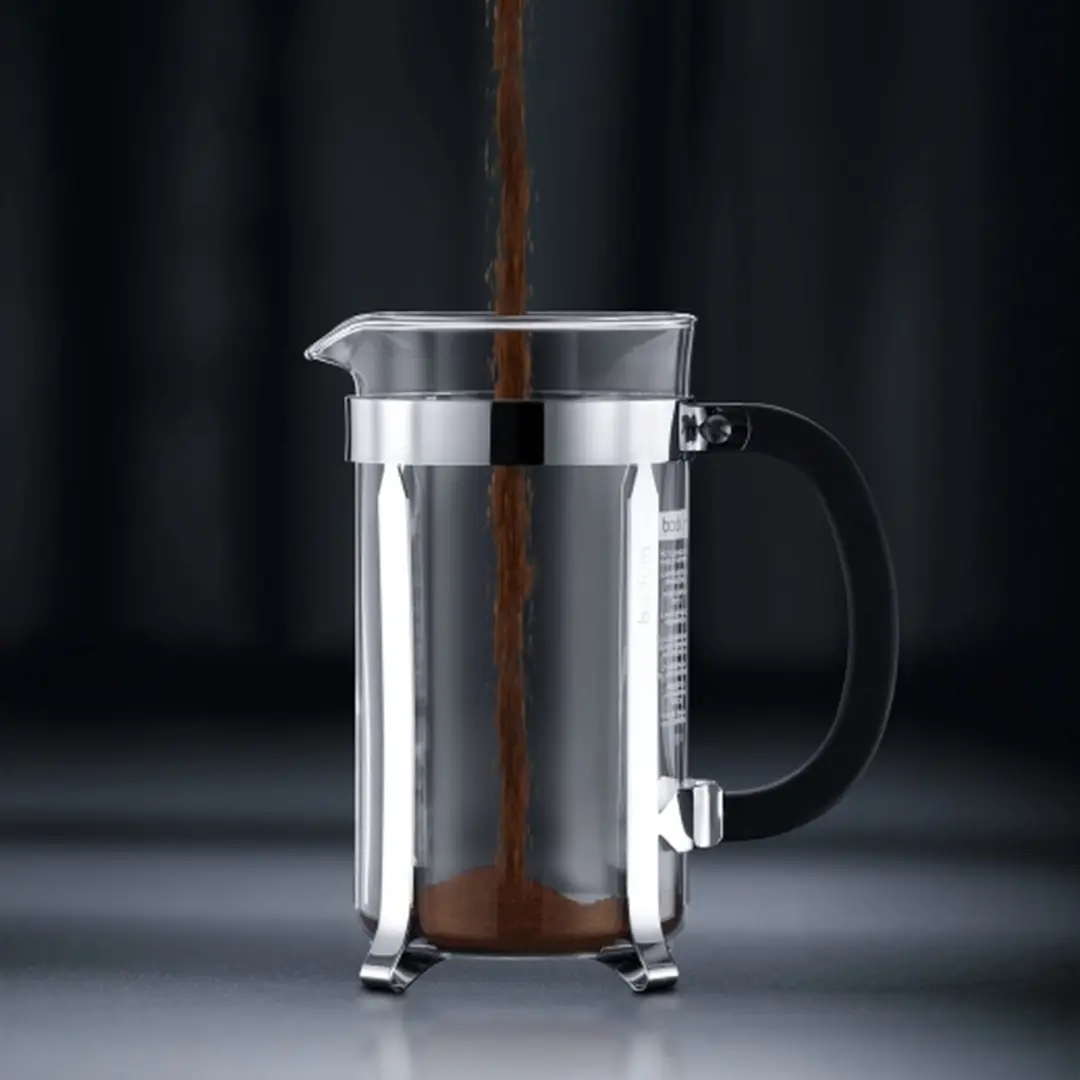 Bodum Chambord French Press 1L - 8 Koppen - RVS - Transparant