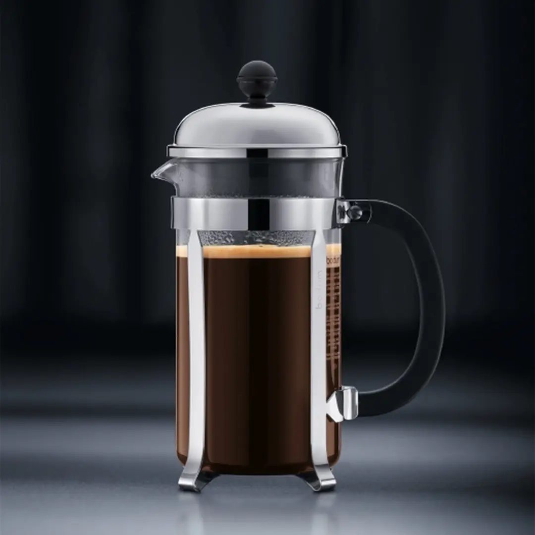 Bodum Chambord French Press 1L - 8 Koppen - RVS - Transparant