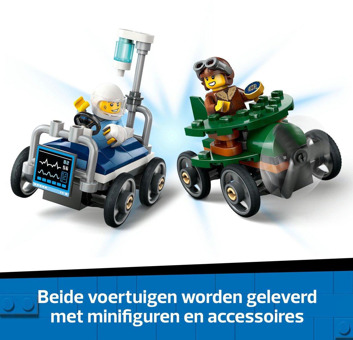 LEGO City Raceautopakket: vliegtuig vs. ziekenhuisbed - 60459