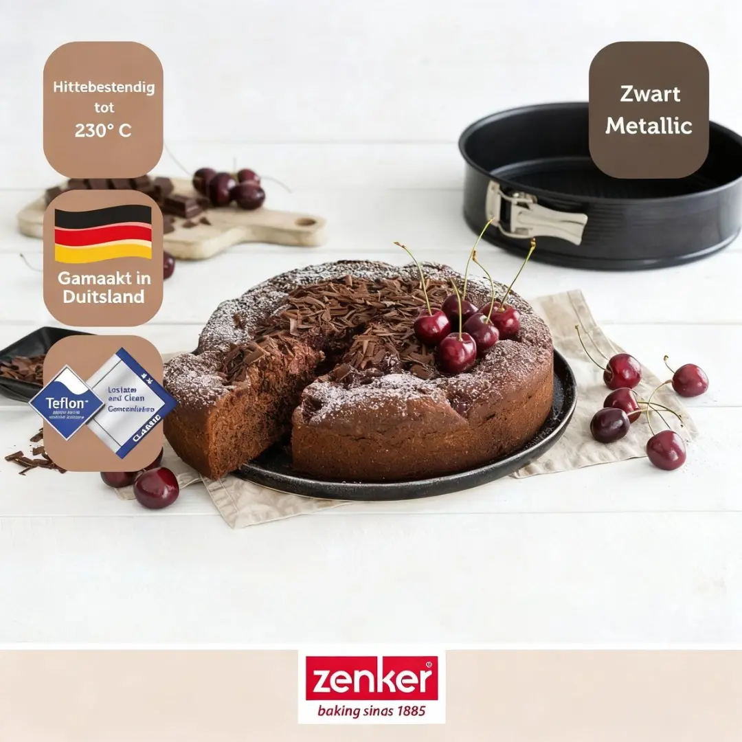 Zenker Set van 2 Springvormen 26cm - Zwart