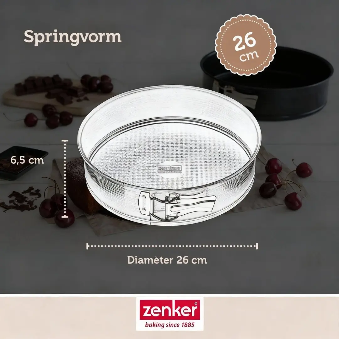 Zenker Set van 2 Springvormen 26cm - Zwart