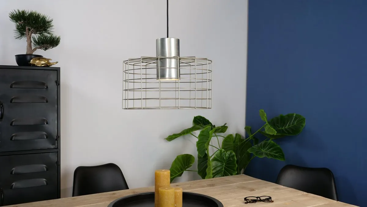 Eglo Milligan Hanglamp E27 - 3 Lichtpunten - Ø38cm - Grijs/Wit