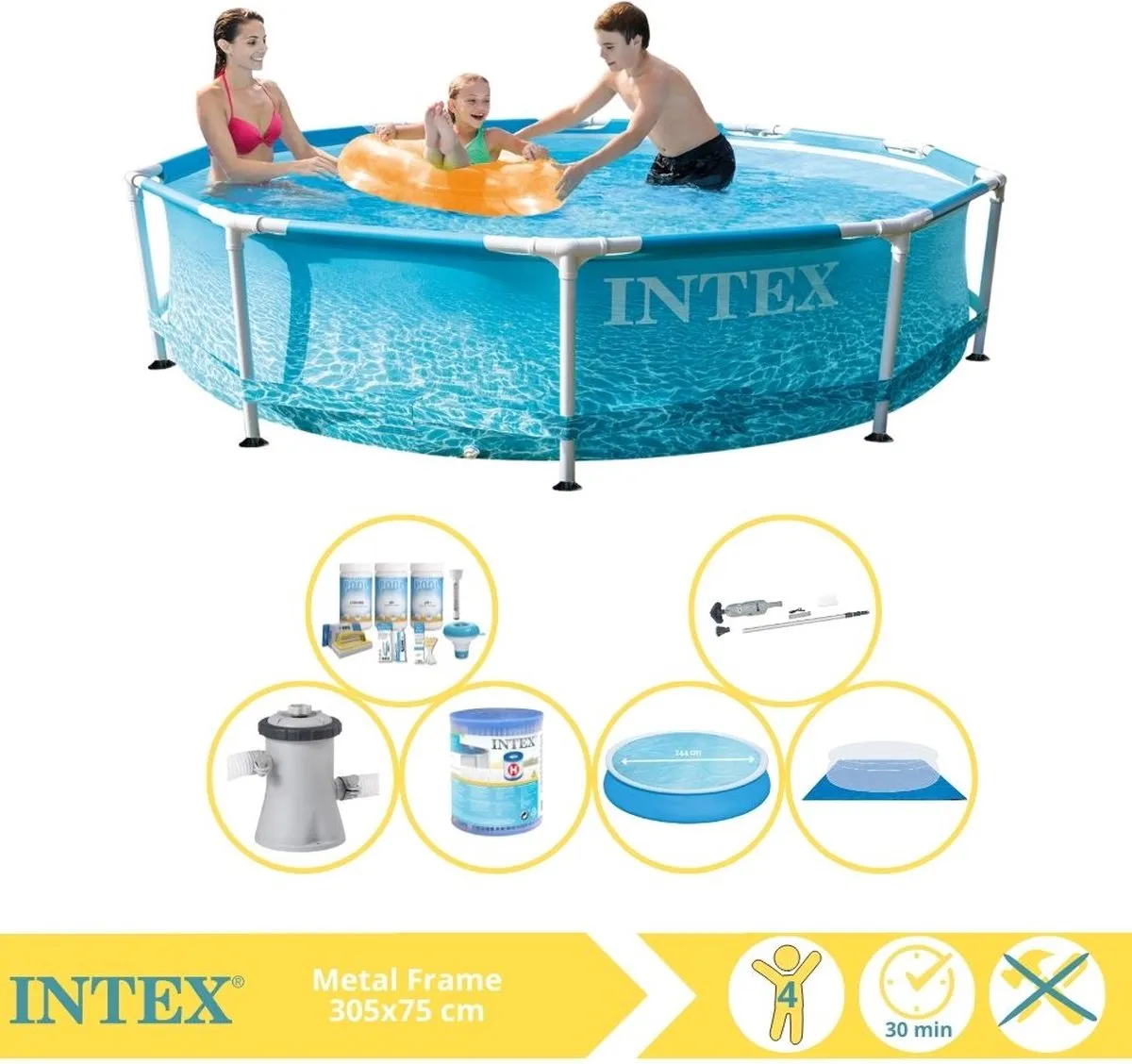 Intex Metal Frame Zwembad 305x76cm