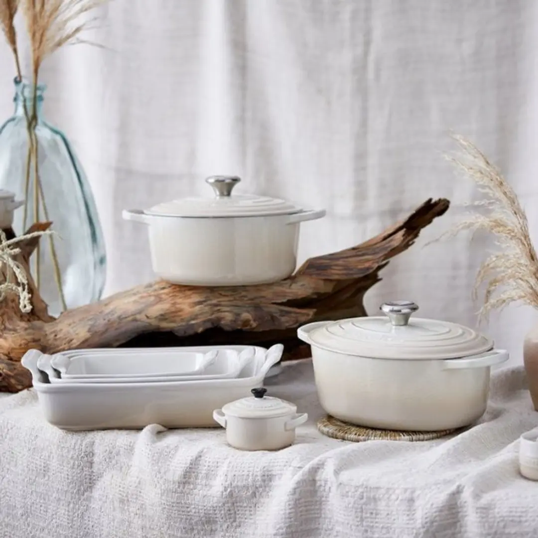 Le Creuset Heritage Taartvorm Meringue 28cm - Crème