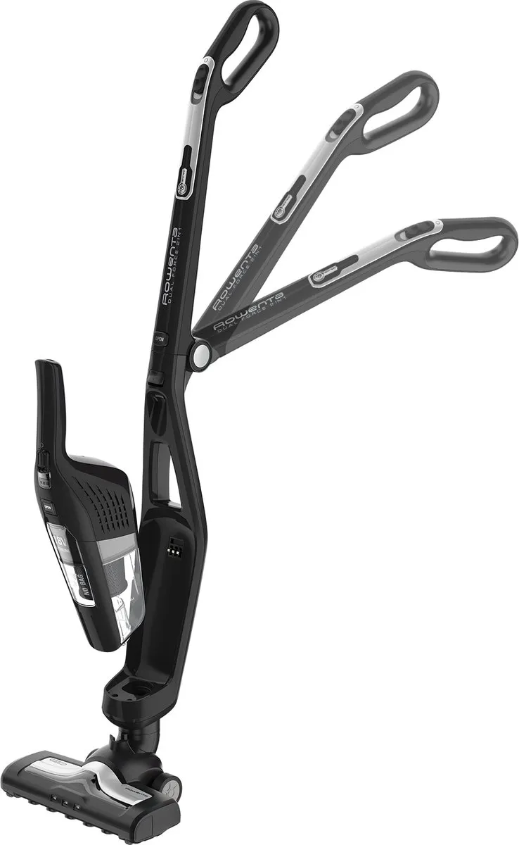 Rowenta Dual Force 2-in-1 RH6735 Steelstofzuiger - Zwart - 45 min