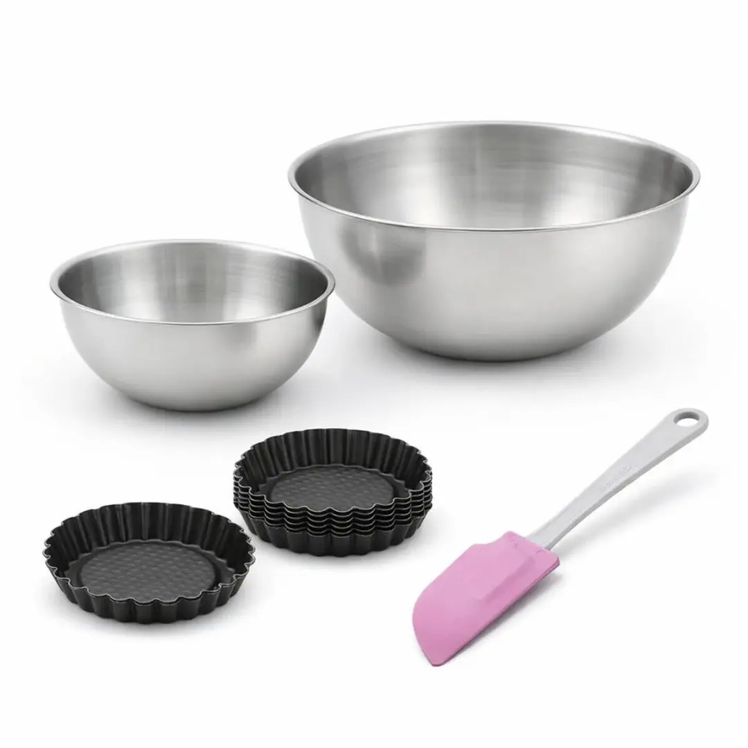 Zenker Taartvormpjes Set 6 Stuks - 10,5cm - Zwart