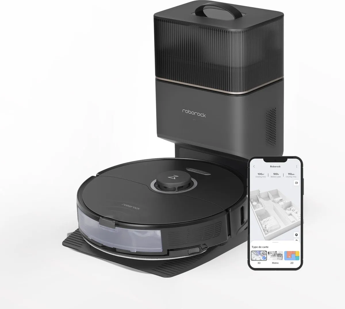 Roborock S8+ Robotstofzuiger met Dweilfunctie 6000 Airwatts