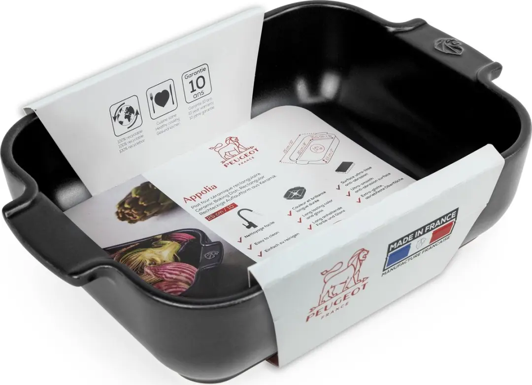 Peugeot Appolia Ovenschaal 25cm - Satijnzwart