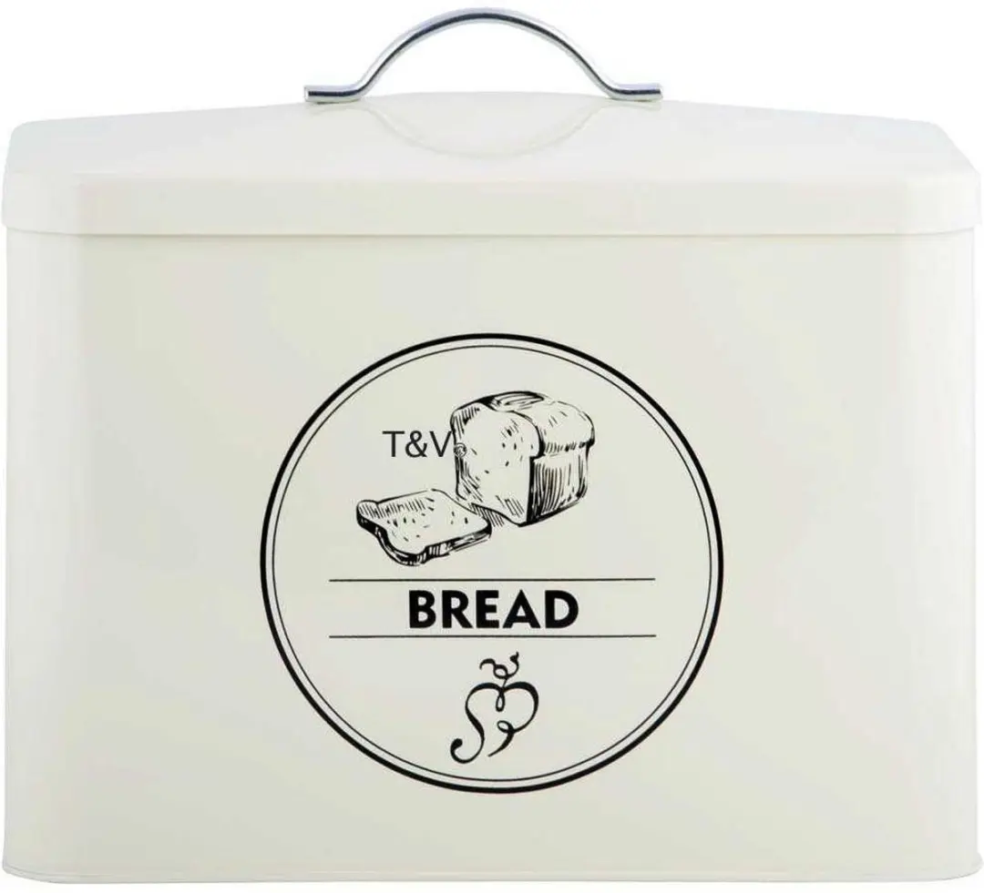 Esschert Design Voorraadblik Bread 34,5x19cm - Crème