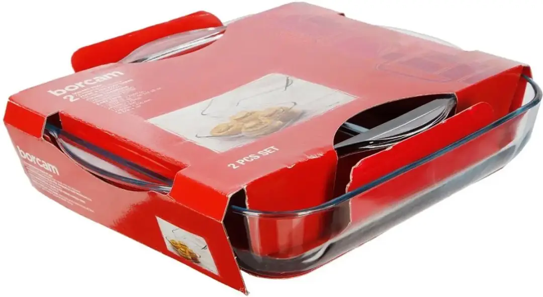 Pasabahce Borcam Ovenschaal 2 Stuks - 3,5L - Transparant
