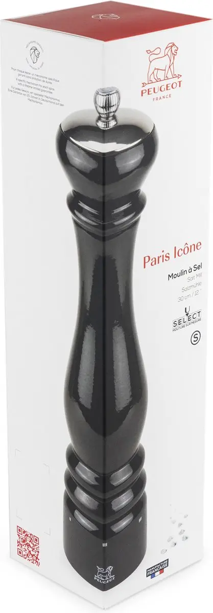 Peugeot Paris Icone Zoutmolen 30cm - Zwart