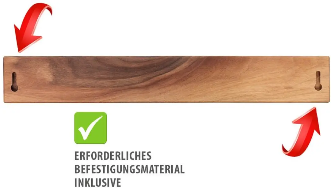 GEFU ENNO Magnetische Messenlijst 13957 - Walnoot