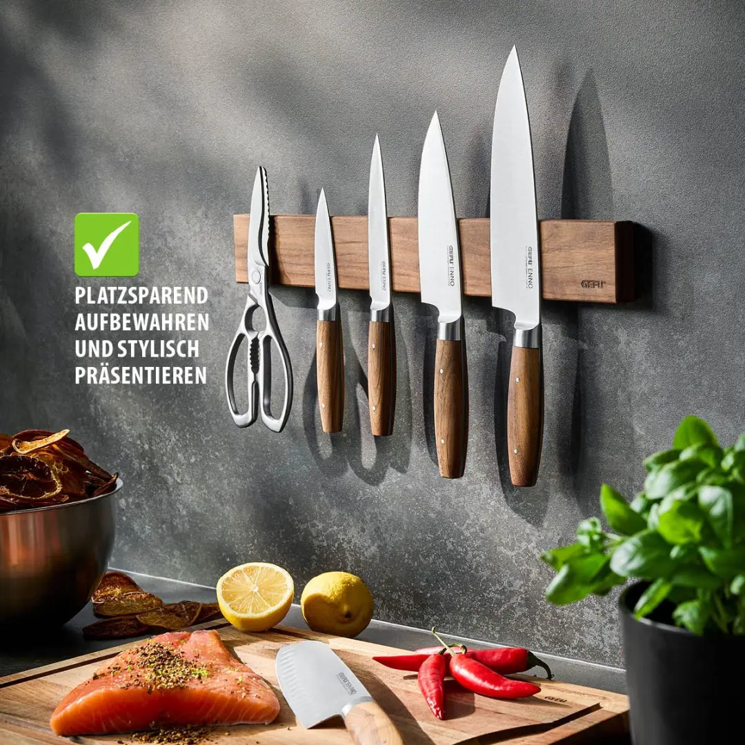 GEFU ENNO Magnetische Messenlijst 13957 - Walnoot