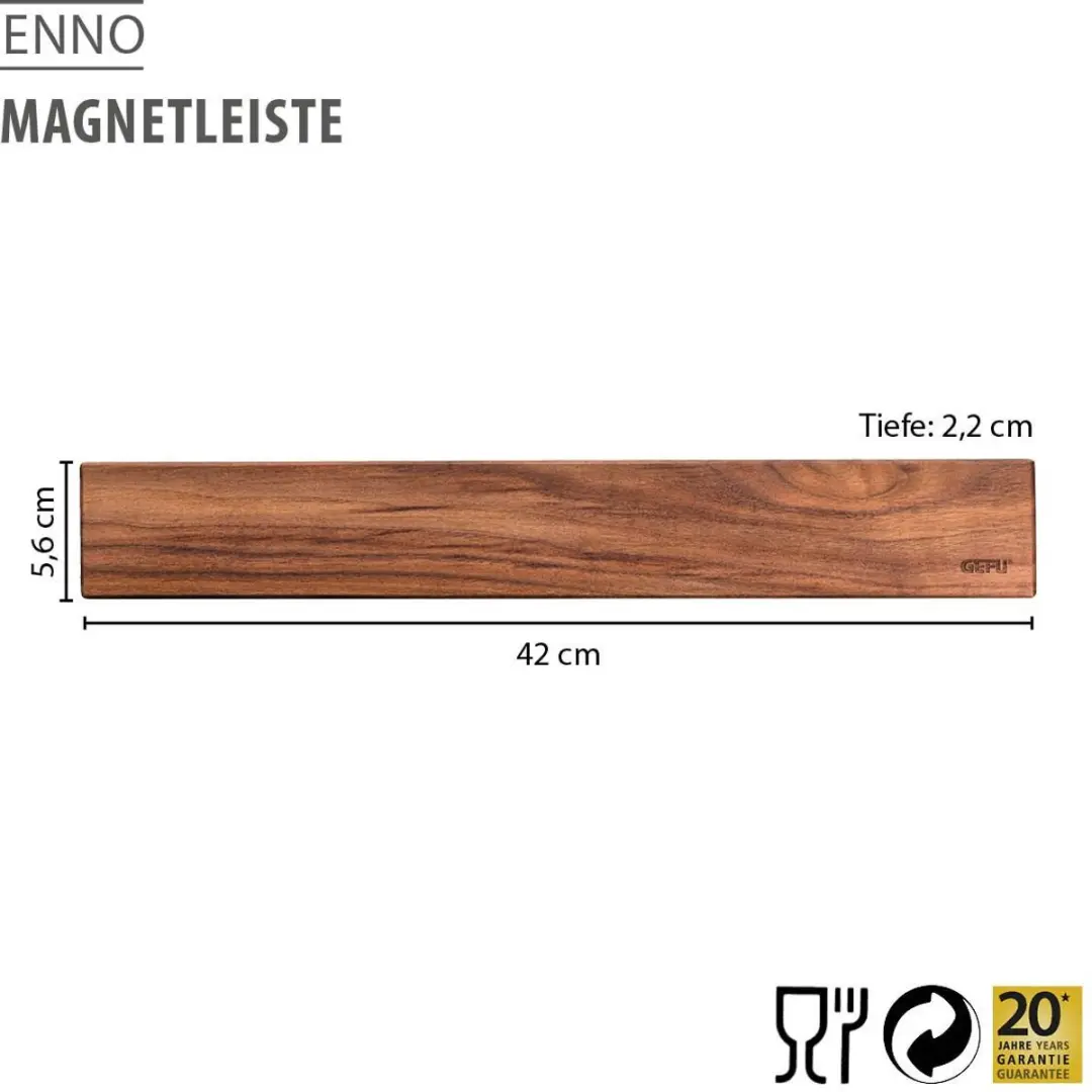 GEFU ENNO Magnetische Messenlijst 13957 - Walnoot
