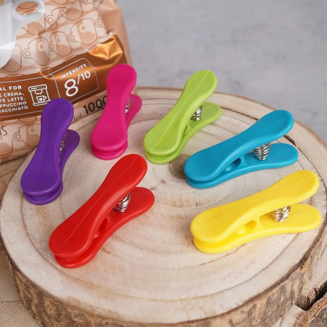 Excellent Houseware Zakklemmen Set 6 Stuks - 6,5 cm - Multicolor