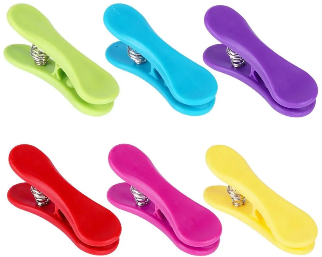 Excellent Houseware Zakklemmen Set 6 Stuks - 6,5 cm - Multicolor