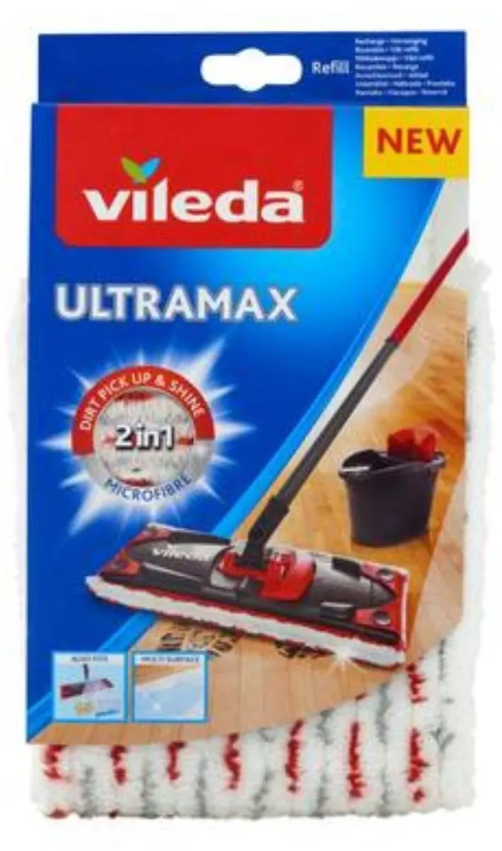 Vileda UltraMax Power 2in1 Vervanging 155747 - Wit/Rood - afbeelding 6 van 6