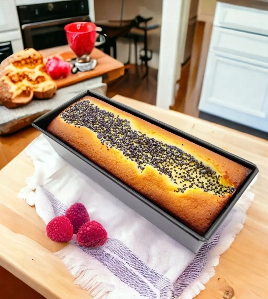 Meyerhoff Rechthoekige Cakevorm 26cm - Antraciet Zwart
