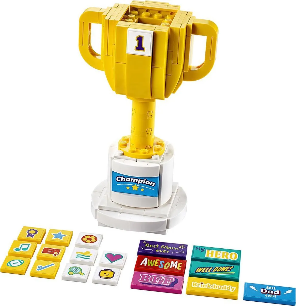 LEGO Trofee 40385 - 200 Stukken - Geel/Wit - afbeelding 2 van 6