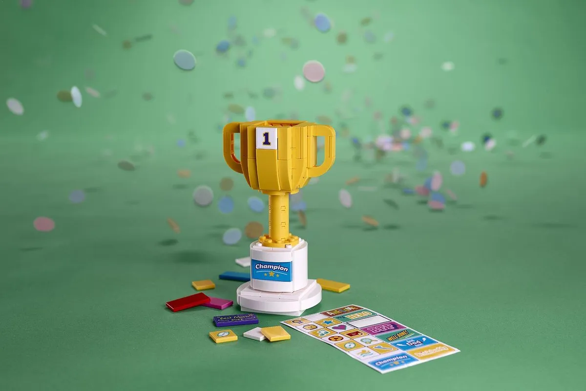 LEGO Trofee 40385 - 200 Stukken - Geel/Wit - afbeelding 3 van 6