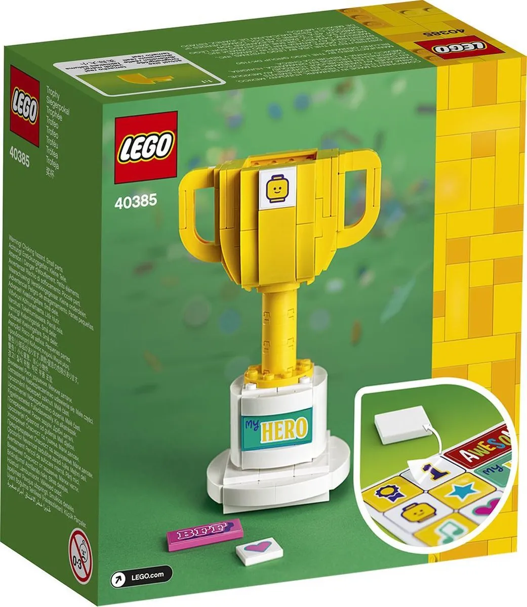 LEGO Trofee 40385 - 200 Stukken - Geel/Wit - afbeelding 5 van 6