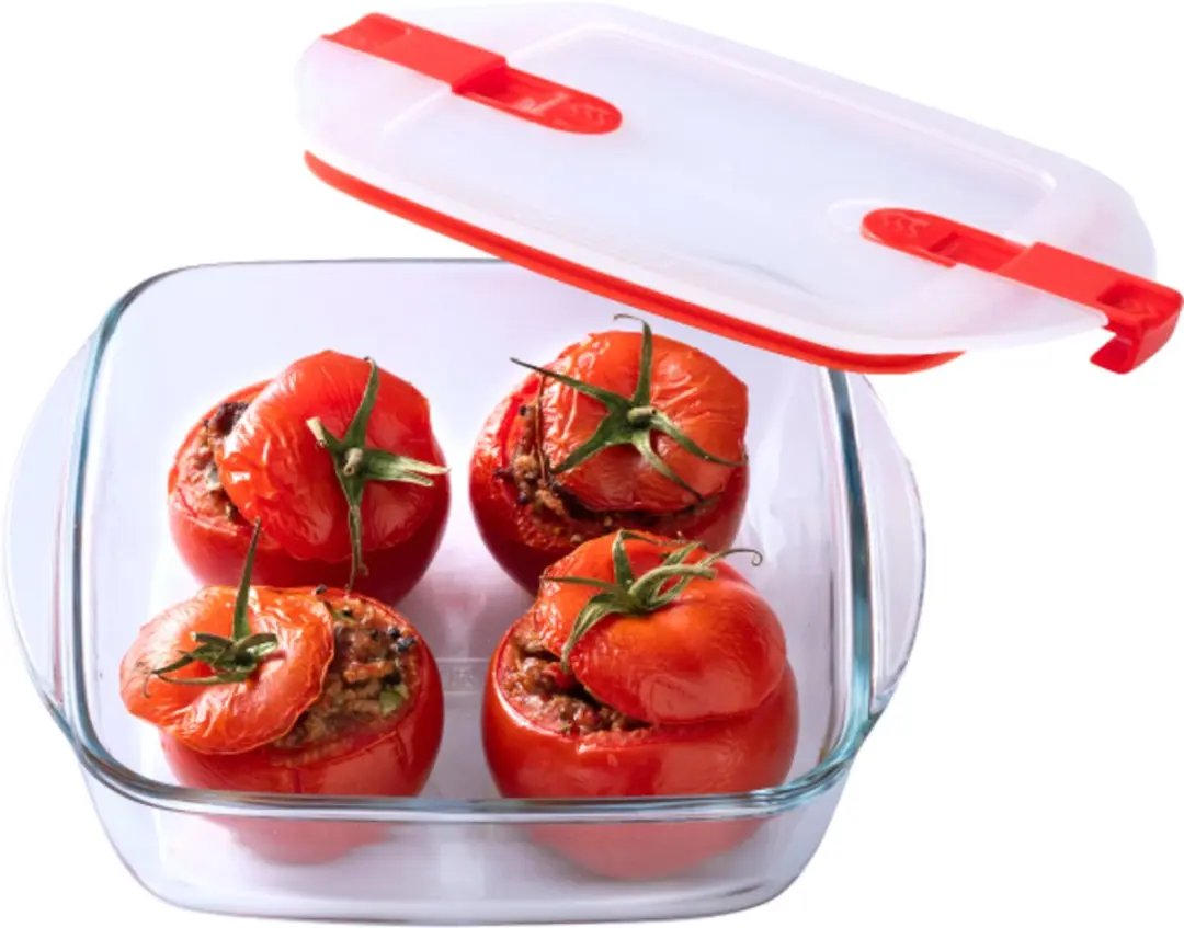 PYREX Cook & Heat Voedselcontainer 0,35L - 14x12cm - Transparant