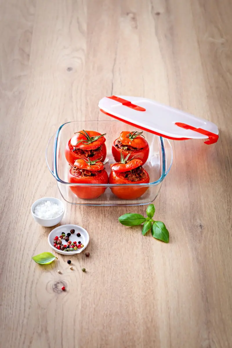 PYREX Cook & Heat Voedselcontainer 0,35L - 14x12cm - Transparant