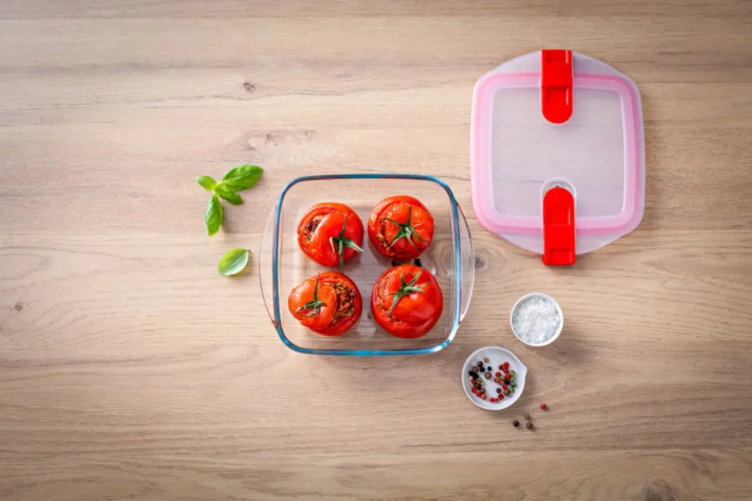 PYREX Cook & Heat Voedselcontainer 0,35L - 14x12cm - Transparant