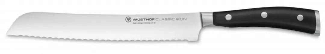 Wüsthof Classic Ikon Broodmes 23cm - Zwart